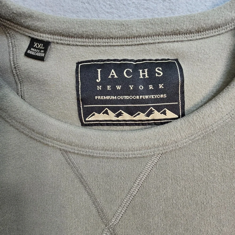 Jachs New York Fleece‎ Pullover Men's 2XL Green Sweater Free Shipping